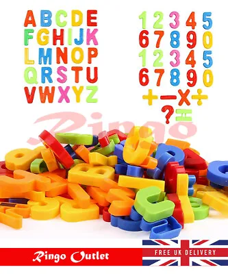 £3.25 • Buy Large Magnetic Letters Alphabet & Numbers Fridge Magnets Toys Kids Learning UK