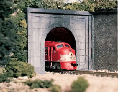Woodland Scenics C1152 N Scale Single Track Tunnel Portal - Concrete (2-Pack) • $10.99