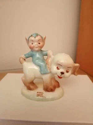 £225 • Buy Mabel Lucie Attwell  Boo~Boo  Riding A Puppy ~ LA24 Designed For Shelley ~ 1937