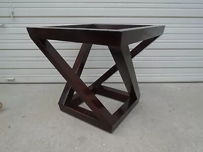 Urban Thick Wood Modern Dining Table BASE Hollywood Regency Cottage Coastal • $250