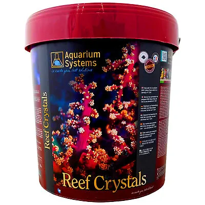 Reef Crystals 20kg Sea Salt Marine Coral Reef Bucket Fish Tank Aquariums Systems • £58.95