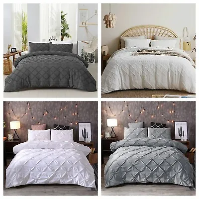 $49.80 • Buy Tufted Floral Soft Quilt Doona Duvet Cover Set Double Queen King Size Bed Hotel