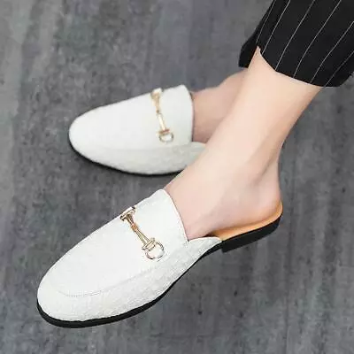 New Brand Designer Mens Half Drag Shoes Casual Half Loafers Outdoor Mules Slippe • $30