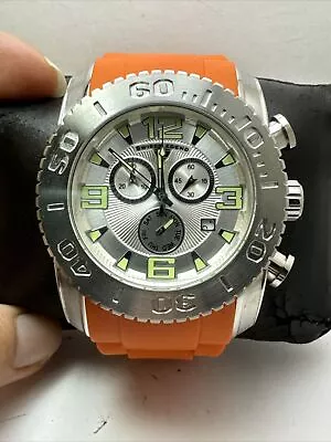 Swiss Legend Men's 10067-BB-01- Commander Analog Display Swiss Quartz ORANGE-H10 • $49.99