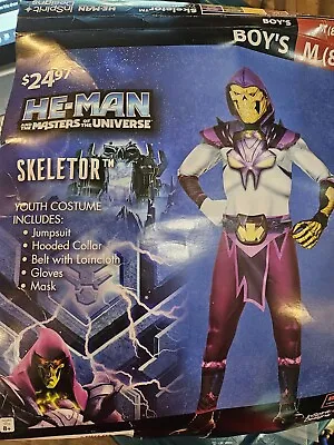 5 Piece Skeletor Costume He Man Master Of The Universe Size 8-10 Medium NWT  • $18