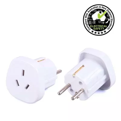 $14.99 • Buy Laser Travel Adapter Australia New Zealand To Europe/Bali Wall Power Plug 