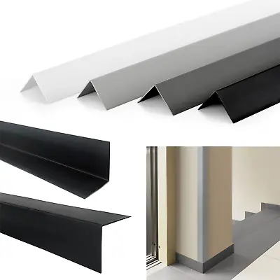 £6.39 • Buy PVC Plastic Edge Corner Protective Profile Trim Wall Angle DIY 1 M
