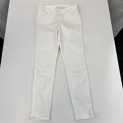 H&M Womens Skinny Four Pocket Jeans Ivory Size 28 • $11.99