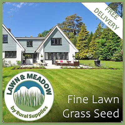 Fine Grass Seed For Low Maintenance Lawn Luxury Garden Less Mowing • £211