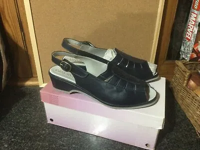 Easy Step Ladies Sandels Shoes Size 7 Uk Blue Brand New Free P&P • £15