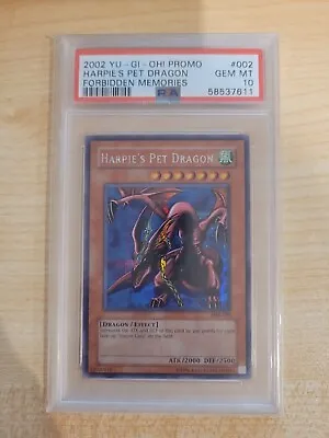 Harpie's Pet Dragon - Forbidden Memories Secret Rare FMR-002 - PSA 10 • £516.57