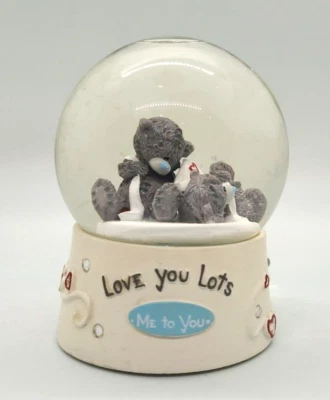 £9.89 • Buy Me To You Bear Snow Globe Glitter Globe Figurine Lots Of Love Pillow & Blanket