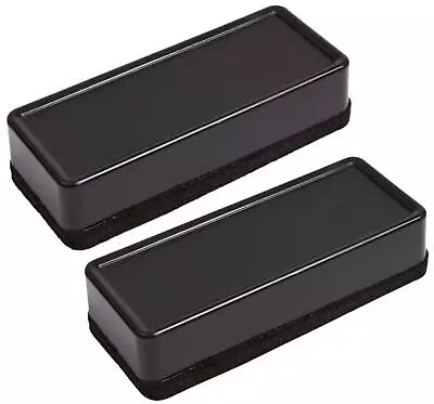 1InTheOffice Dry Erase Eraser Whiteboard Eraser Chalkboard Eraser Black 2 Pack • $14.70