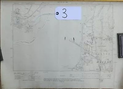 Original 1919 Antique Ordnance Survey Map Dalton In Furness Lancs Free UK Post • £19.99