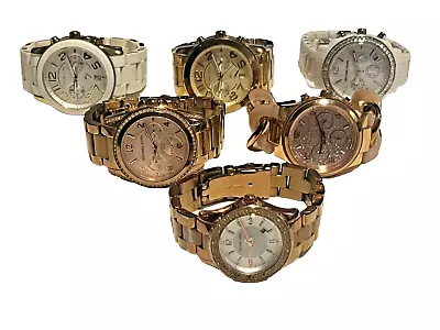 6x Womens Michael Kors Chronograph  Boyfriend Quartz Watches Running Runway • $20.50
