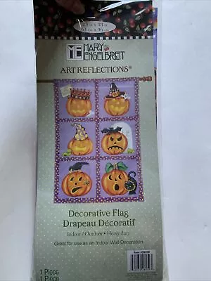 NWT Mary Engelbreit Halloween Fall Flag Pumpkins JOL 25x38 • $19.95