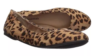 Womens Ballet Shoes Leopard Print Womens Flat Belice Pumps Size 6 USA 8 NEW • £8.98