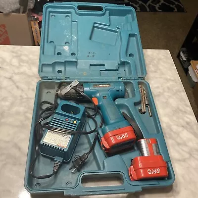 MAKITA 6221D 3/8  CHUCK CORDLESS DRILL KIT W/ (2) 9.6V BATTERIES CHARGER & CASE • $26.99