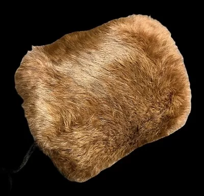 Vintage Muff Hand Warmer Beaver Fur • $49.99