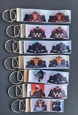 F1 Style Formula One Racing Drivers Cars Keyring Key Fob Handmade Fun Gift • £3.98
