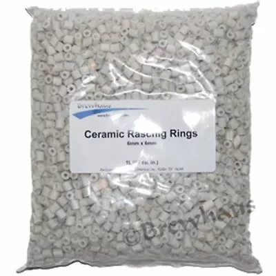 1L Ceramic Raschig Rings RefluxColumn Packing 2lb10oz FAST SHIPPING STILLthebest • $17.88