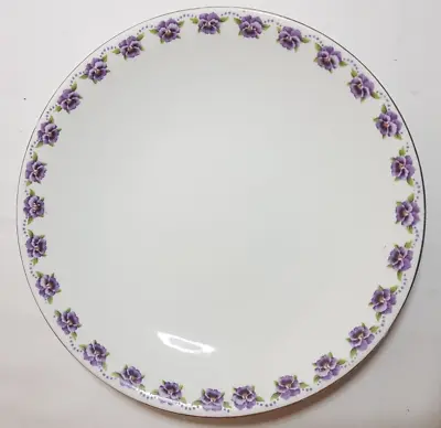 Samuel Radford  Radfordian  Sandwich/Cake Plate 1915-1920 Purple Flower • £4