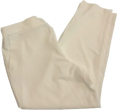 NWT Kasper Petite Women’s Size 12P White Vanilla Ice Pull On Dress Pants • $13.50