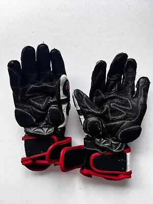 JET Motorcycle Motorbike Gloves Premium Full Leather Gauntlet Race Hard Knuckle • $21.46