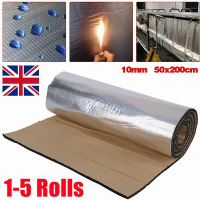 10m Sound Deadening Roll Car Van Heat Insulation 10mm Thick Closed Cell Foam `UK • £5.69