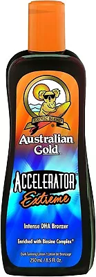 Australian Gold Accelerator Extreme 250ml Sunbed Tan Cream Tanning Lotion • £20.99