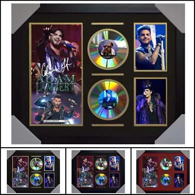 $120 • Buy Adam Lambert Signed Framed Memorabilia Limited - 2CD - Multiple Variations