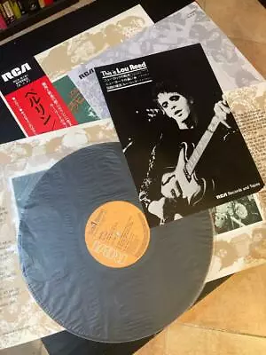 LOU REED Berlin 1973 LP JAPAN OBI + PROMO INSERT David Bowie VELVET UNDERGROUND • $130