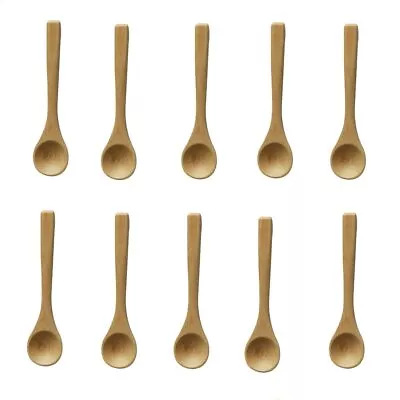 Small Wooden Spoons 10PCS Mini Nature Wooden Spoons Mini Tasting Spoons Sm... • $16.76