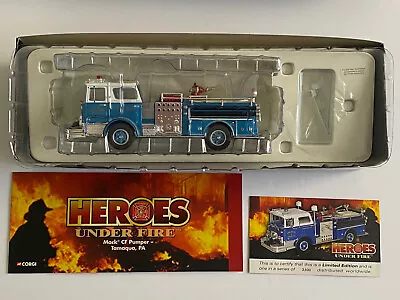 CORGI Heros Under Fire-Mack CF Pumper Tamaqua PA Fire Department 1:50 US52009 • $64.50