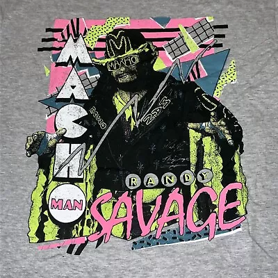 Macho Man Randy Savage Pro Wrestling Crate Gray XL T-Shirt. New Without Tags. • $19.91