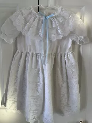 Vintage Jill Lynn Girls Dress Size 5. Baptism Or Flower Girl Dress • $18