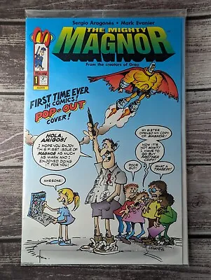 Mighty Magnor #1 Polybagged Malibu 1993 - Unique Pop Out Cover - Sergio Aragones • $5.99