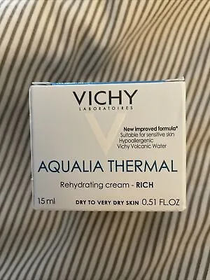 Vichy Aqualia Thermal Rehydrating Cream Rich 15ml 0.51oz Travel Size New • $8.49