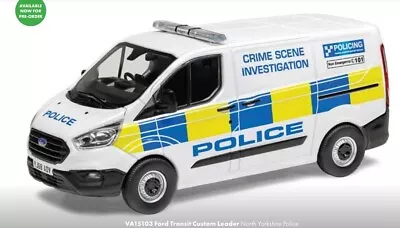 Pre-order - Vanguards - Ford Transit Custom Leader - North Yorks Police - 1/43 • £36.75