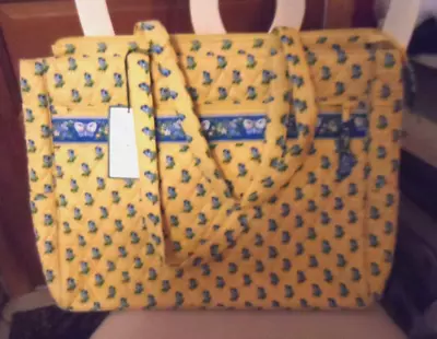 Vera Bradley Yellow Katherine Metropolitian Laptop Computer Briefcase  NWT • $68