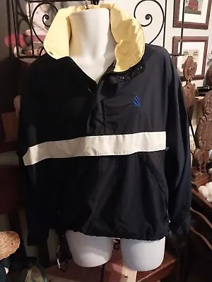 Vintage Nautica Windbreaker Jacket Men's Size M Pullover 1/2 Zip Golf Sailing • $19.99