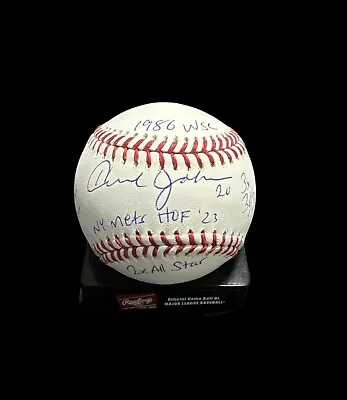 New York Mets Hall Of Famer Howard Johnson Signed MLB Baseball Inscrip JSA Cert • $49.99