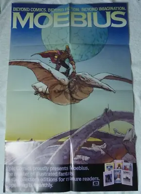 Moebius The Collected Fantasies Of Jean Giraud 1987 Promotional Poster • $150