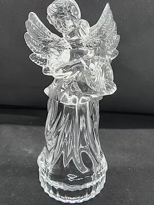 Rare Round Base Mikasa Herald Collection Crystal Angel With Lyre  • $30