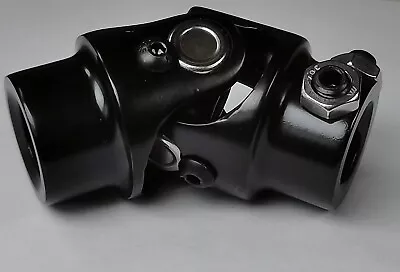 3/4 DD X 3/4  Round Black Powder Coated Universal Steering Shaft U Joint Coupler • $23.96