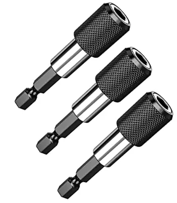 3PCS 1/4  Impact Driver Hex Drill Holder Screw Screwdriver Bit • £4.09