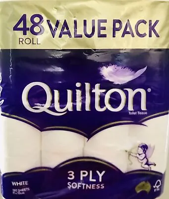 $81.88 • Buy Quilton Toilet Paper Tissue Rolls Soft Sanitary 3 Ply 180 Sheets 12/18/24/48/96