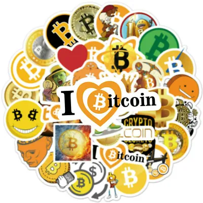 ⭐ 50 Piece Bitcoin Style $ - Crypto - Rich Kid Style Sticker Bomb Sticker $$$ • $30.61
