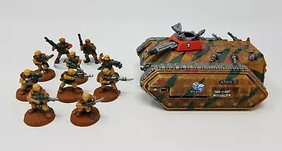 $199.99 • Buy Imperial Guard Cadian Squad W/ Chimera PAINTED (2nd Edition Cadian Models WH40k)