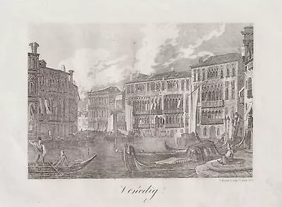 Venice Venice Venice Italy Italy Engraving Engraving Engraving Hyrtl 1831 • £16.22